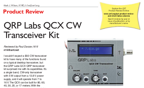 QCX+ 5W CW transceiver kit